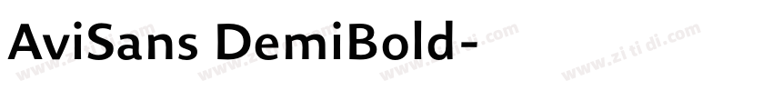 AviSans DemiBold字体转换 AviSans DemiBold字体转换